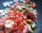A picture of step 2 of Tomato Upma.
