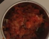 A picture of step 4 of Rajma chawal with jeera rice.