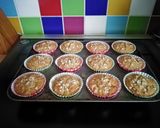 A picture of step 7 of Vickys Peach & Oat Breakfast Muffins, GF DF EF SF NF.