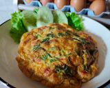 Foto langkah ke 3 dari resep #TELUR DADAR DAUN GINSENG.