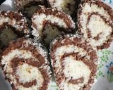 Pas rețetă Ruladă de biscuiți cu nucă de cocos 4 fotografie