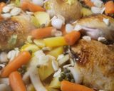 A picture of step 2 of Chicken, Vegetables, and Cacio e Pepe.