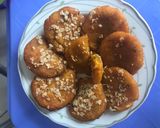 Hình bước làm 3 của món Bánh bí đỏ tẩm yến mạch