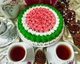 عکس مرحله 2 از دستور 🍉کیک هندوانه (یلدایی)🍉