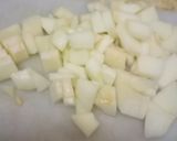 A picture of step 1 of Musk Melon Yogurt Popsicle.
