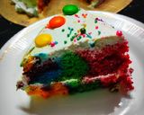 মাল্টিকালারড ভ্যানিলা কেক (multi coloured vanilla cake recipe in Bengali) রেসিপি ধাপ - 4 ছবি
