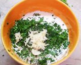 Töltött padlizsán petrezselymes joghurt öntettel recept fázis 4 fotója