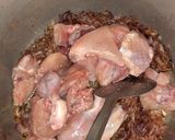 A picture of step 1 of Chicken Yakhni pulao.