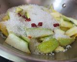 A picture of step 2 of Aamer Tok Jhaal Misti Achar or Sweet,Sour and Spicy Mango Pickle.