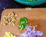 A picture of step 1 of Walnuts Spring and Paneer Rolls.
