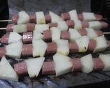Foto del paso 4 de la receta: Brochetas de melón y Frankfurt