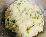 A picture of step 3 of Aloo Tikki with Salad & Bread🥗🥗.