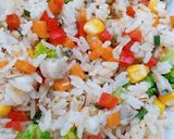 Hình bước làm 6 của món Cơm chiên hến