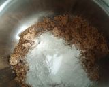 A picture of step 2 of Chocolate Biscuit cake.