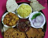 A picture of step 7 of Rajasthani Tikar.