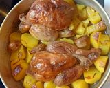 Une image de l'étape 4 de Poulet et pomme de terre au four 😋❤️.