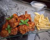 A picture of step 3 of Chicken Pakory.
