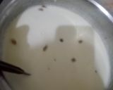 A picture of step 2 of Kheer (rice pudding).