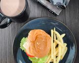 Foto langkah ke 4 dari resep Chicken Cheese burger ala kafe.