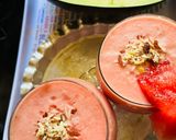 A picture of step 2 of Watermelon Milkshake.