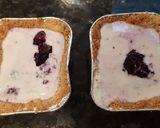Foto langkah ke 4 dari resep Blueberry Cheese Cake Ketofy.
