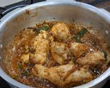 A picture of step 5 of Bhopali Red Rice Chicken Biryani.