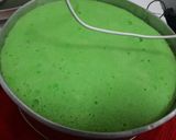 Foto langkah ke 7 dari resep Brownies Pandan kukus Ny.liem.
