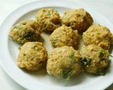 A picture of step 5 of Green Squash (Lauki) paruppu urundai More kuzhambu (in buttermilk sauce).