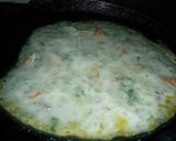 A picture of step 5 of Sabudana and Suji Chilla.
