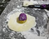 A picture of step 5 of Bi-colour Sweet Potato Mochi.