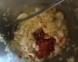 A picture of step 2 of Chicken arrabbiata stew with parmesan dumplings.