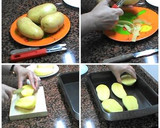 Foto del paso 1 de la receta: Patatas asadas con queso y salmón