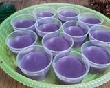 Foto langkah ke 4 dari resep Puding Ubi Ungu Vla Susu Keju.