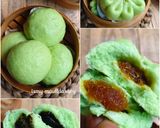 Foto langkah ke 11 dari resep Bakpao Pandan isi Selai Nanas dan Selai Coklat (No Mixer).