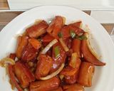 Foto langkah ke 3 dari resep Saus barbeque Sosis & Beef slice.