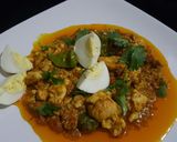 A picture of step 1 of Fish curry.