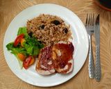 Foto del paso 7 de la receta: Lomo de Cerdo en Costra de Mostaza y Reducción de Vino
