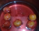 A picture of step 2 of Aloobukharay ka sharbat.