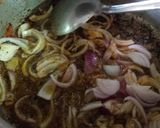 A picture of step 5 of Mutton kyola karahai.