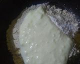 A picture of step 1 of Multi grain base spinach corn topped pizza.