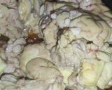 A picture of step 8 of Maghaz Masala or Brain Masala.