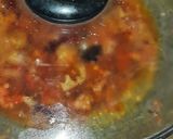 A picture of step 8 of Green Amarnath leaves sabzi.