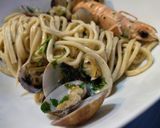 Foto del passaggio 3 della ricetta Tagliolini alla noce moscata sapori di mare