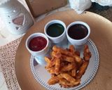 A picture of step 2 of CCC French Fries Crispy Crunchy Coated French Fries.