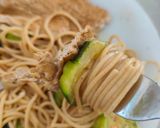 Une image de l'étape 9 de Escalope de Veau Sauce Citronnée avec Spaghetti et Courgettes.