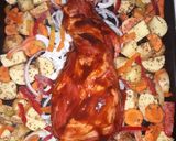 Foto del paso 6 de la receta: Tapa de asado con salsa barbacoa y papas rústicas