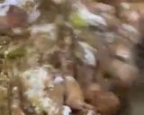 A picture of step 8 of Delicious white chicken karahi serve with chupri chapati.
