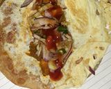 A picture of step 4 of Chicken Egg Roll.