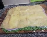 Foto del paso 3 de la receta: Rollos de verdura y ricotta rellenos de jamón y queso