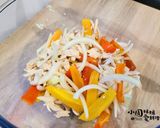 夏日輕鬆做，涼拌麻香彩椒雞絲的食譜步驟2照片
